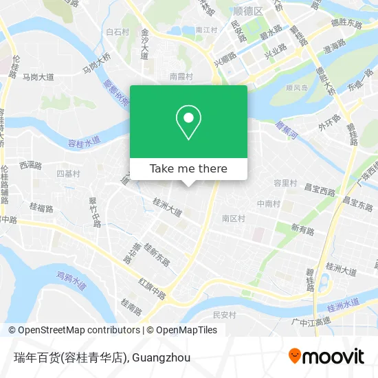 瑞年百货(容桂青华店) map
