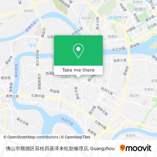 佛山市顺德区容桂四基泽来轮胎修理店 map