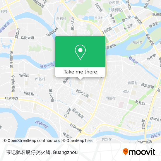 带记驰名艇仔粥火锅 map