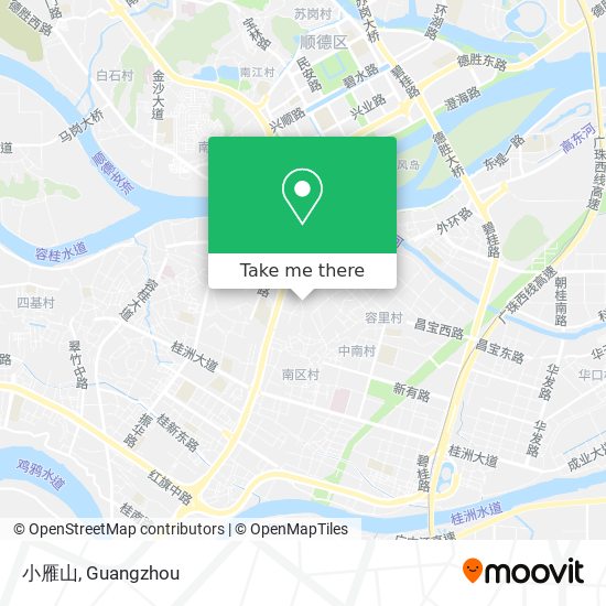小雁山 map