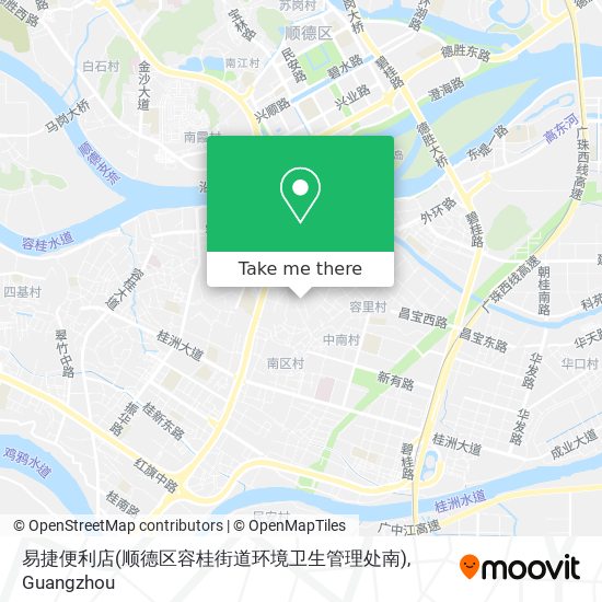 易捷便利店(顺德区容桂街道环境卫生管理处南) map