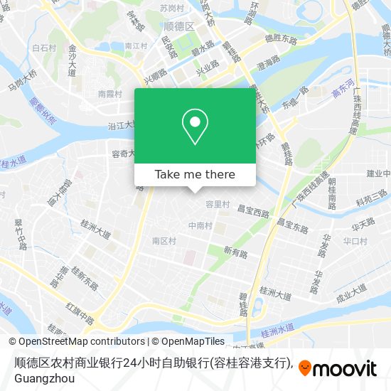 顺德区农村商业银行24小时自助银行(容桂容港支行) map