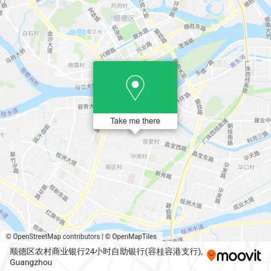 顺德区农村商业银行24小时自助银行(容桂容港支行) map