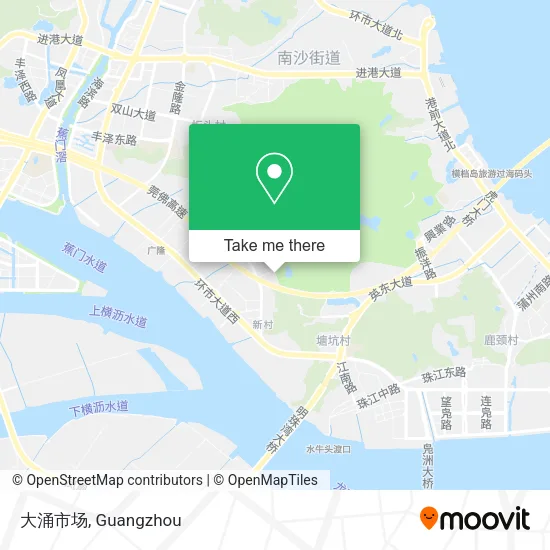 大涌市场 map