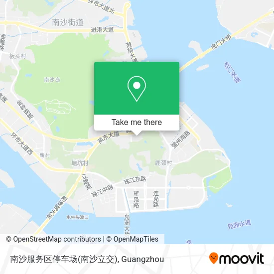 南沙服务区停车场(南沙立交) map