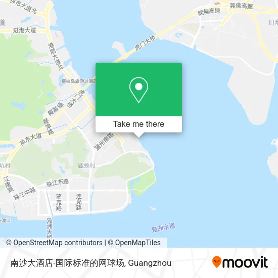 南沙大酒店-国际标准的网球场 map