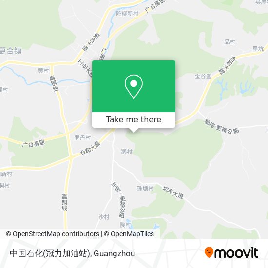 中国石化(冠力加油站) map