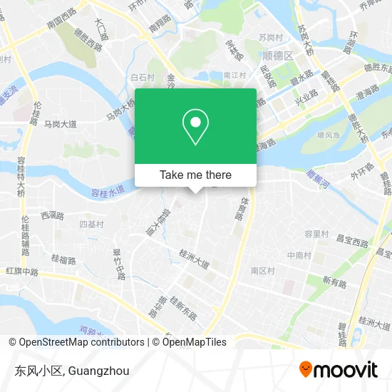 东风小区 map