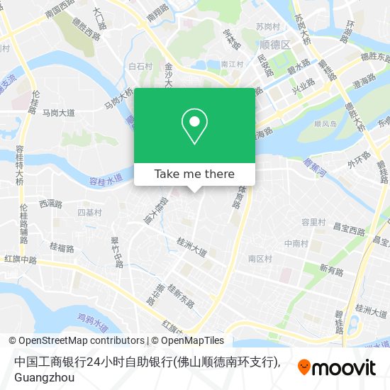 中国工商银行24小时自助银行(佛山顺德南环支行) map