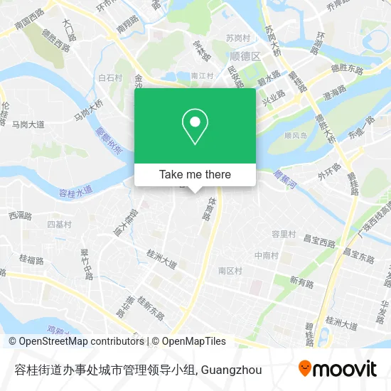 容桂街道办事处城市管理领导小组 map