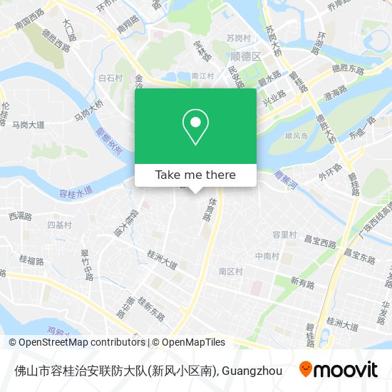 佛山市容桂治安联防大队(新风小区南) map