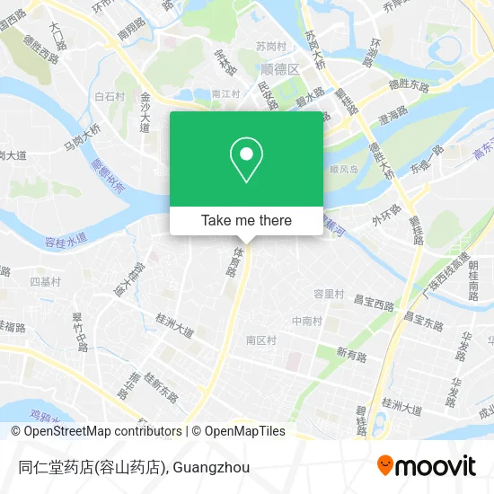同仁堂药店(容山药店) map