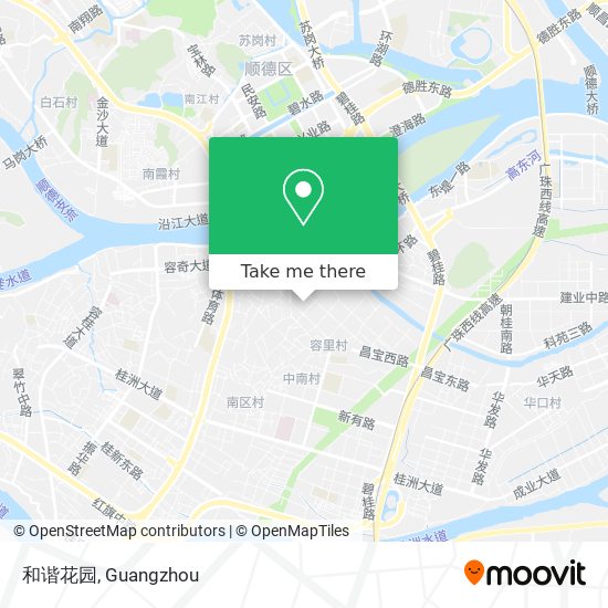 和谐花园 map