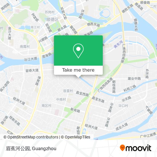 眉蕉河公园 map