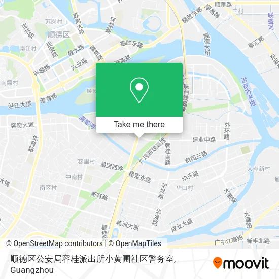 顺德区公安局容桂派出所小黄圃社区警务室 map