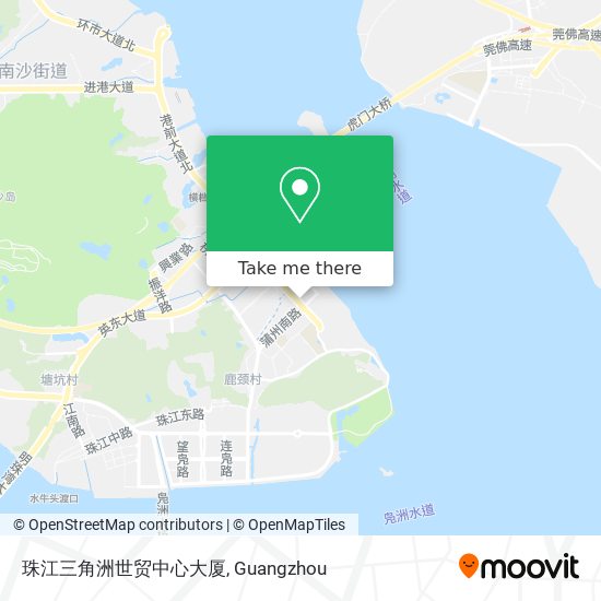 珠江三角洲世贸中心大厦 map