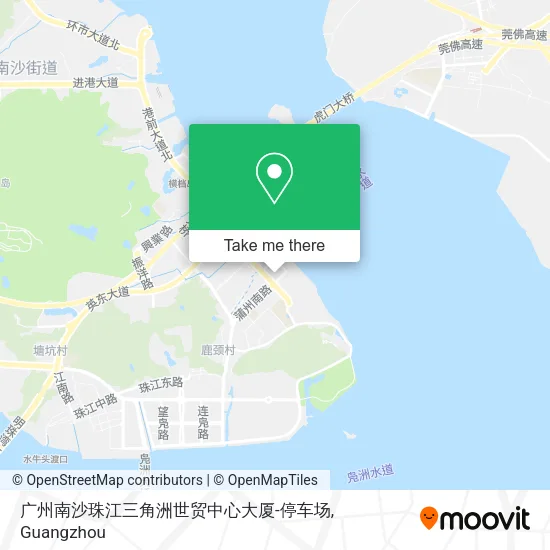 广州南沙珠江三角洲世贸中心大厦-停车场 map