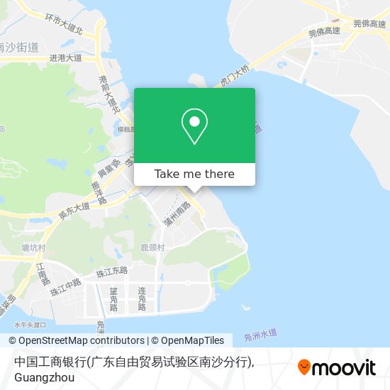 中国工商银行(广东自由贸易试验区南沙分行) map