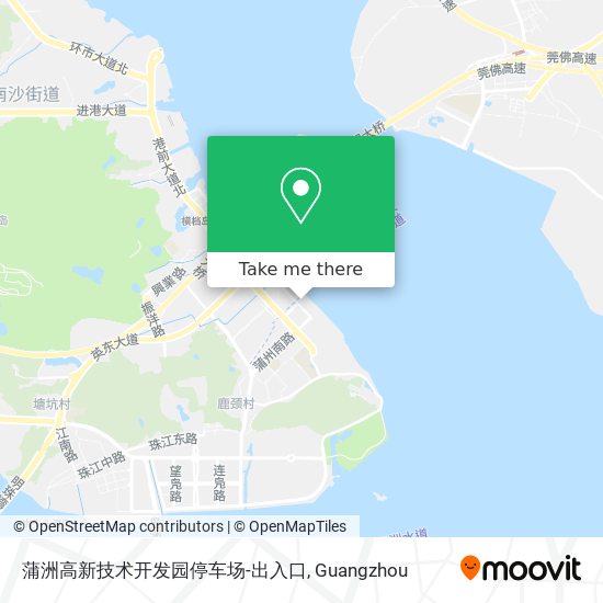 蒲洲高新技术开发园停车场-出入口 map