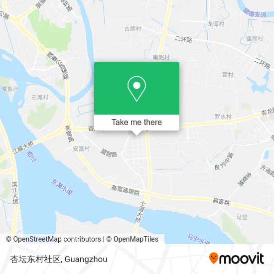 杏坛东村社区 map
