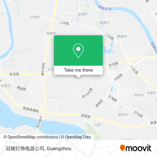 冠耀灯饰电器公司 map