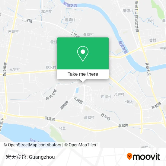 宏天宾馆 map