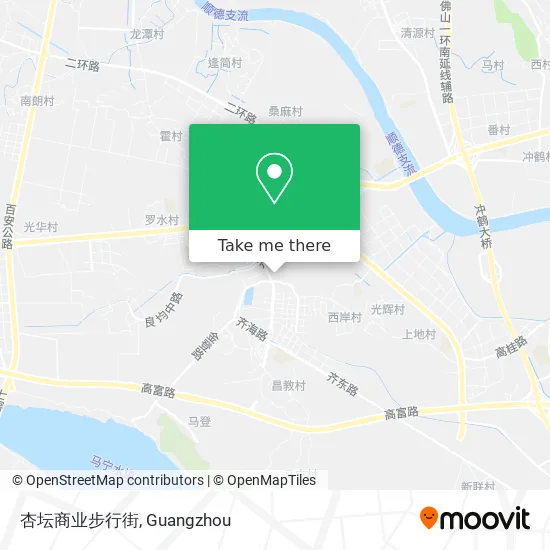 杏坛商业步行街 map