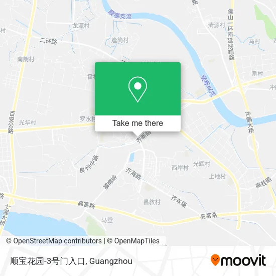 顺宝花园-3号门入口 map