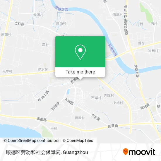 顺德区劳动和社会保障局 map