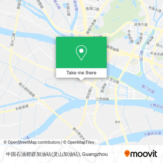 中国石油碧辟加油站(灵山加油站) map