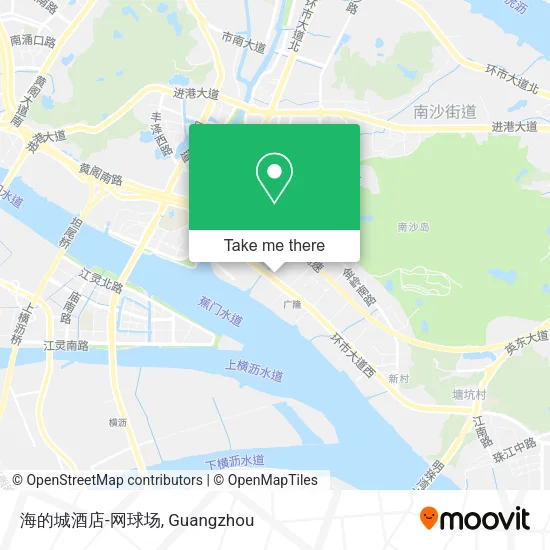 海的城酒店-网球场 map