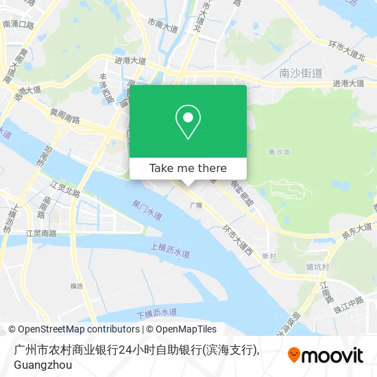 广州市农村商业银行24小时自助银行(滨海支行) map