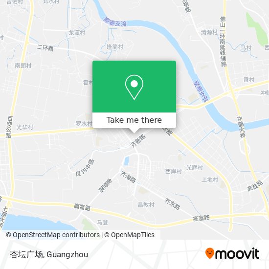 杏坛广场 map