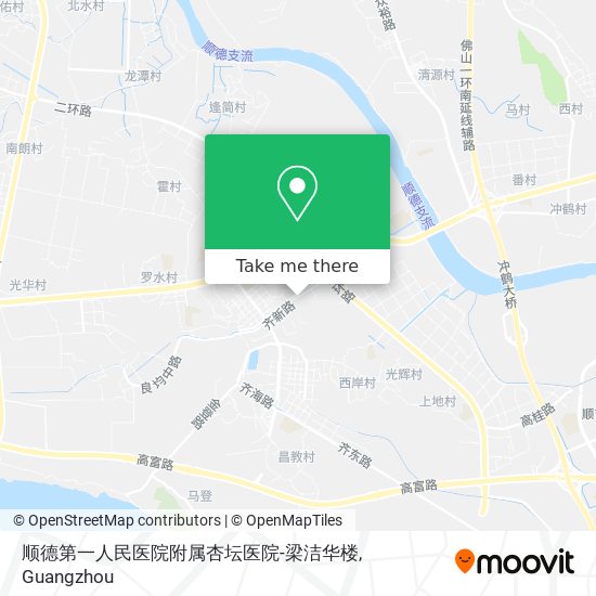 顺德第一人民医院附属杏坛医院-梁洁华楼 map