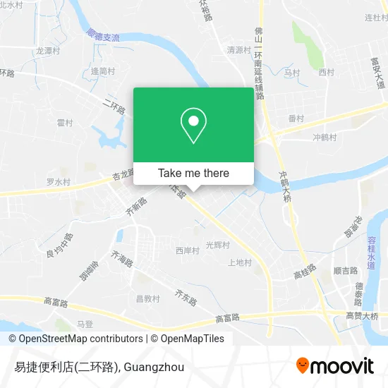 易捷便利店(二环路) map
