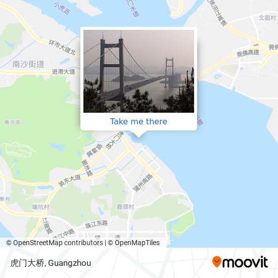 虎门大桥 map