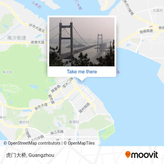 虎门大桥 map