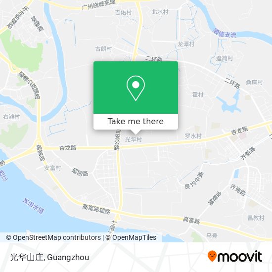 光华山庄 map