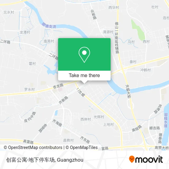 创富公寓-地下停车场 map