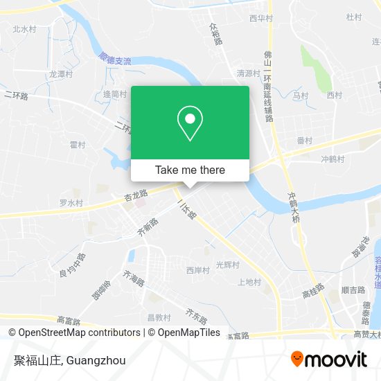 聚福山庄 map