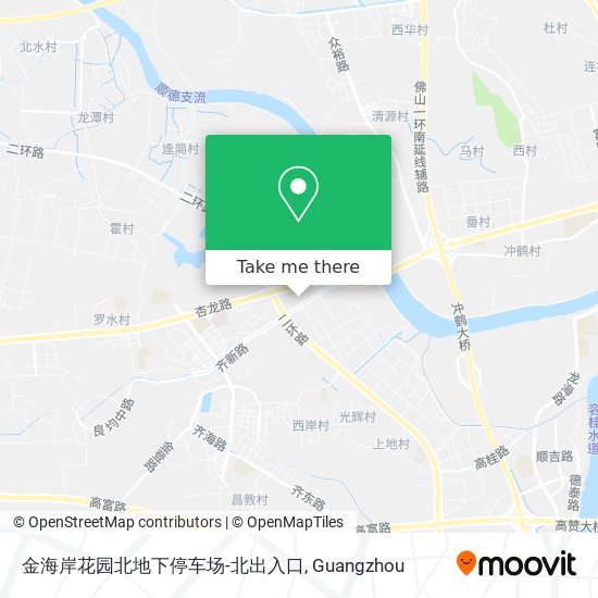 金海岸花园北地下停车场-北出入口 map