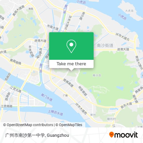 广州市南沙第一中学 map