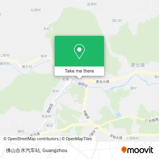 佛山合水汽车站 map