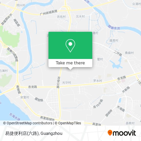 易捷便利店(六路) map
