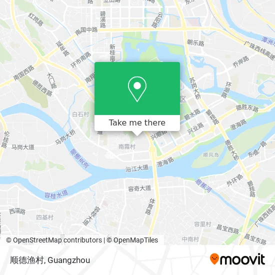 顺德渔村 map