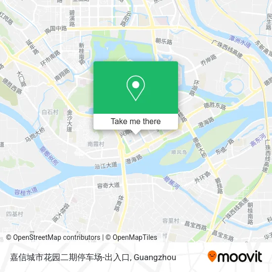 嘉信城市花园二期停车场-出入口 map
