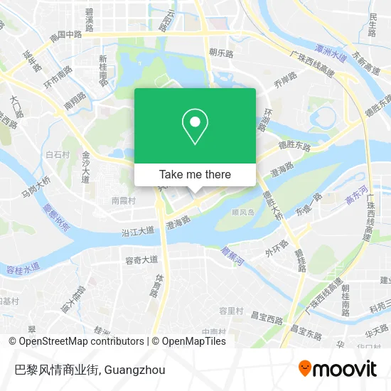 巴黎风情商业街 map