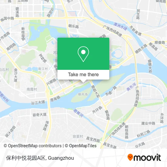 保利中悦花园A区 map