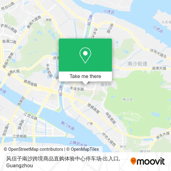 风信子南沙跨境商品直购体验中心停车场-出入口 map
