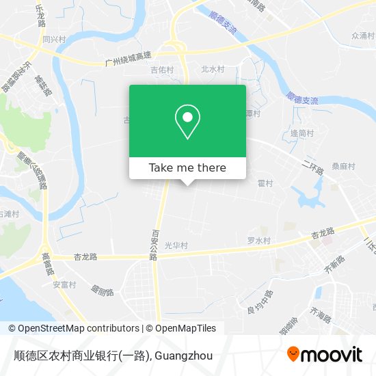 顺德区农村商业银行(一路) map